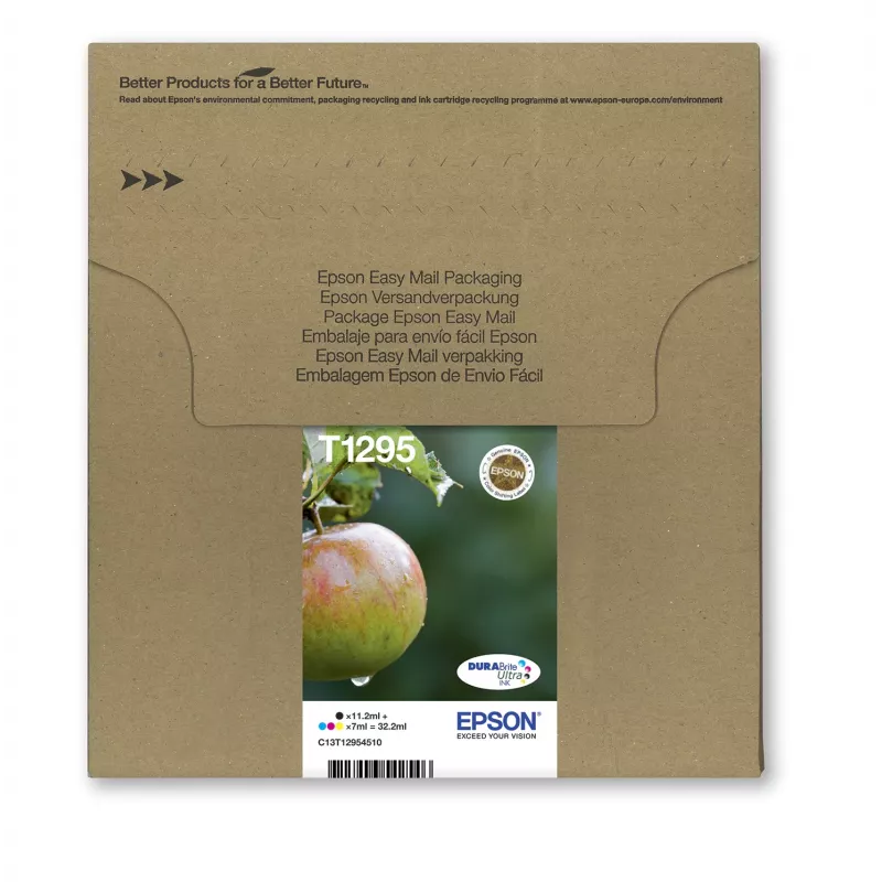 Epson Apple Multipack 4-colours T129 EasyMail, Juoda, Žydra, Magenta, Geltona, 11.2 ml, 7 ml, 1 vnt., Multi pack