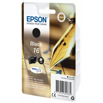 Epson rašalinė kasetė Singlepack Black 16 DURABrite Ultra Ink