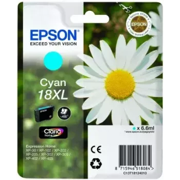EPSON rašalo kasetė žydra 18XL Claria Home Ink C13T18124010