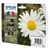 Epson Daisy 4 spalvų daugiafunkcis rinkinys 18XL Claria Home rašalas, juodas, žydras, purpurinis, geltonas, 11,5 ml, 6,6 ml, 1 vnt., 470 puslapių, daugiafunkcis rinkinys