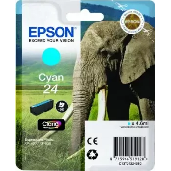 Epson Elephant Singlepack Žydra 24 Claria Photo HD Ink