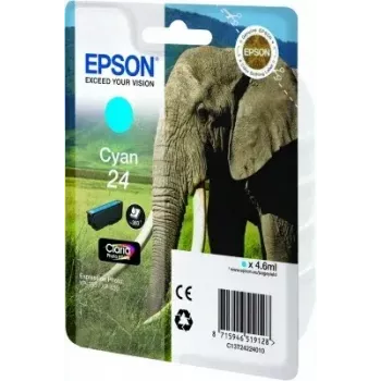 Epson Elephant Singlepack Žydra 24 Claria Photo HD Ink