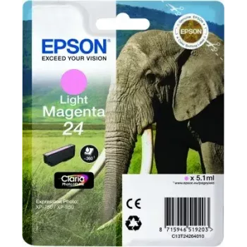 Rašalo kasetė Epson C13T24264010 Originali pigmentinė Šviesiai Magenta vienos pakuotės