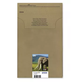 Rašalinių kasečių daugiapaketis Epson Multipack 6-colours 24 EasyMail — 6 vnt., standartinė talpa, juoda/žydra/šviesiai žydra/purpurinė/šviesiai purpurinė/geltona
