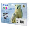 Epson Polar bear daugialypė pakuotė 4 spalvų 26 Claria Premium rašalas, juodas, žydras, purpurinis, geltonas, 6,2 ml, 4,5 ml, 1 vnt., daugialypė pakuotė
