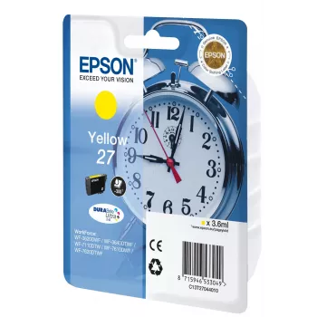Epson Alarm clock 27 DURABrite Ultra rašalo kasetė 1 vnt. Originalus Geltona