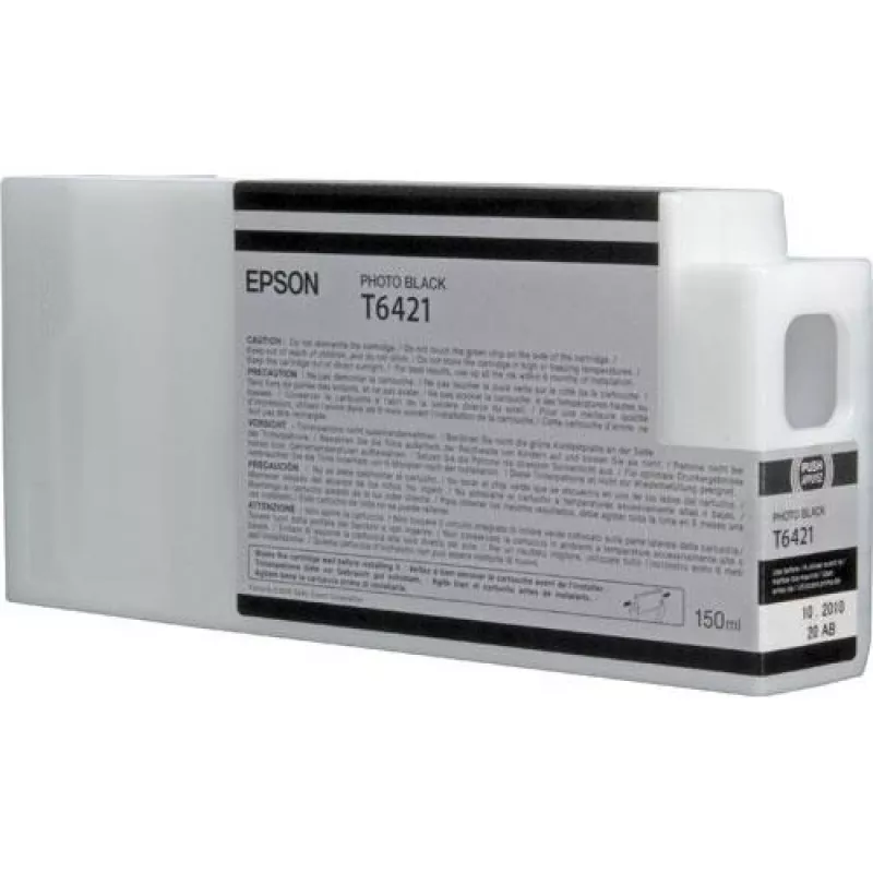 Epson T6421 Photo Juoda rašalo kasetė (150 ml), Photo Juoda, dažų pagrindo rašalas, 150 ml, 1 vnt.