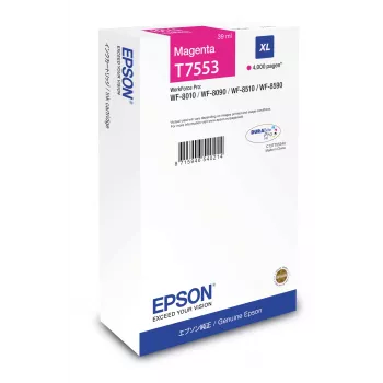 Rašalo kasetė Epson C13T755340 (Originali) XL didelės išeigos, purpurinė, 1 vnt.