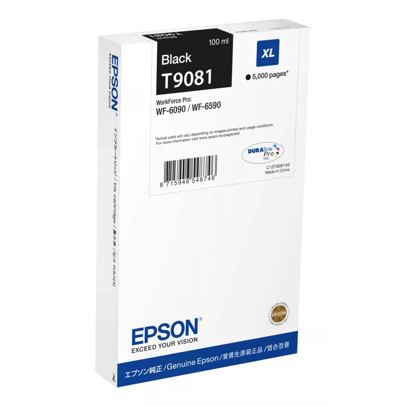 Rašalo kasetė Epson C13T908140 XL juoda
