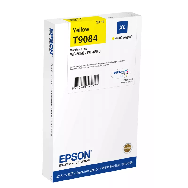 Kasetė Epson T9084 XL 80 ml geltona