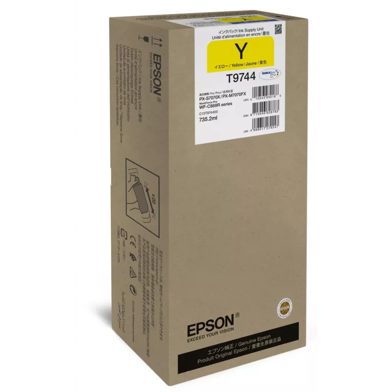 Rašalo kasetė Epson C13T974400 Geltona XXL
