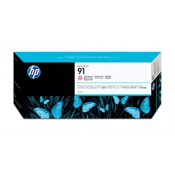 HP 91 775 ml šviesiai rausvos spalvos DesignJet pigmentinio rašalo kasetė, HP DesignJet Z6100 spausdintuvų serija, terminis rašalinis spausdinimas, rausva, 324 mm, 120 mm, 64 mm