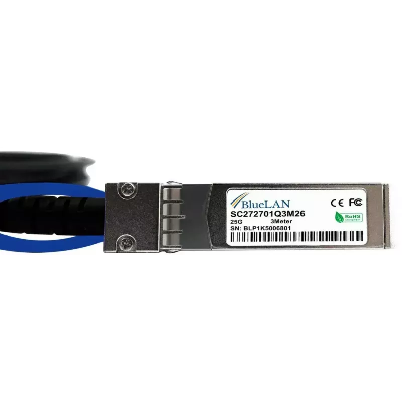 BlueOptics CAB-S-S-25G-50CM InfiniBand šviesolaidinis kabelis 0,5 m SFP28