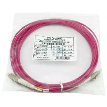 Šviesolaidinis kabelis BlueOptics CBL-LC-OM4-10M-BO 10m LC į LC 50µm