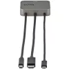 StarTech.com 3-in-1 Multiport to HDMI Adapter - 4K 60Hz USB-C, HDMI arba Mini DisplayPort į HDMI keitiklis konferencijų kambariui - Skaitmeninis AV vaizdo adapteris HDMI monitoriui/ekranui prijungti