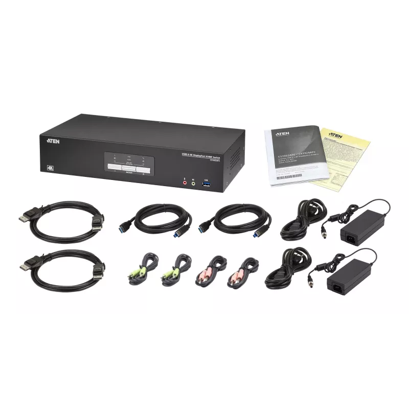 KVM jungiklis ATEN CS1922ATC USB DisplayPort 4K Ultra HD