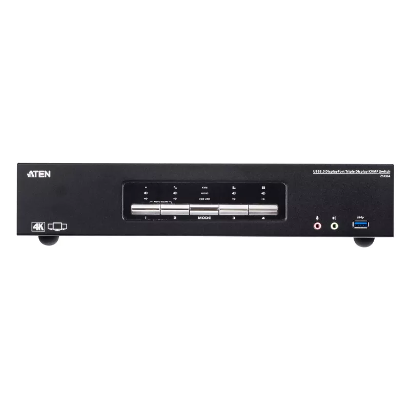 KVMP jungiklis ATEN 4P USB3.0 4K DP TRIPLE VIEW