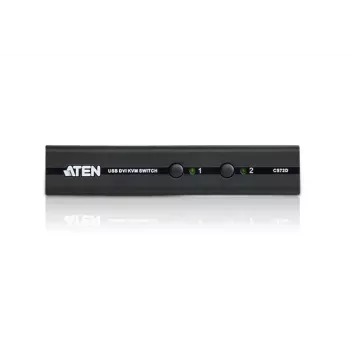 ATEN CS72D KVM jungiklis juodas