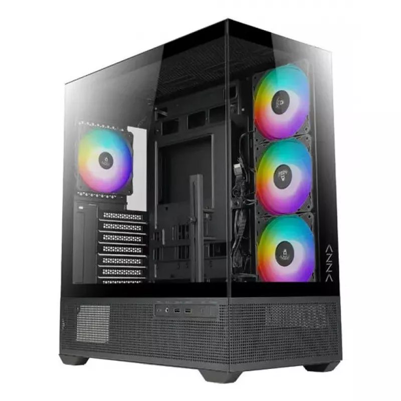 PC korpusas Azza Tiara Midi Tower juodas