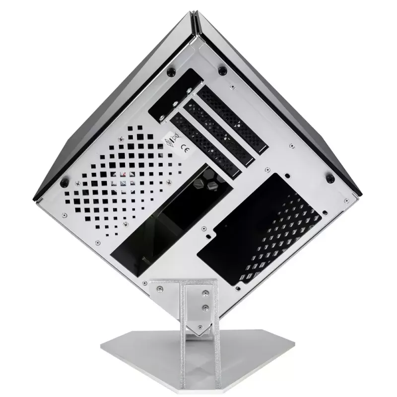 PC korpusas Azza CUBE MINI 805 Cube sidabrinis
