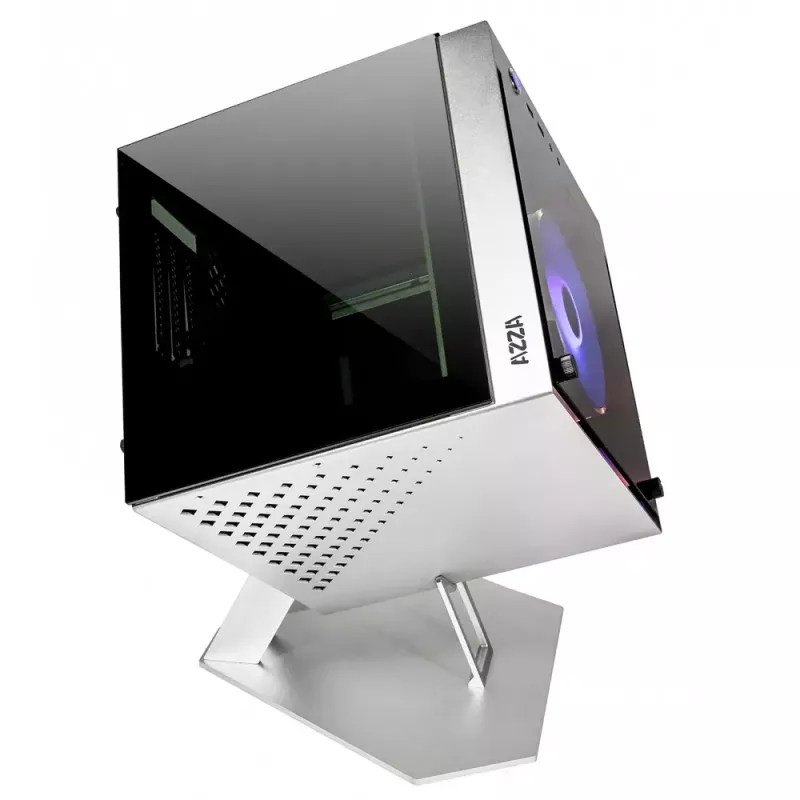 PC korpusas Azza CUBE MINI 805 Cube sidabrinis
