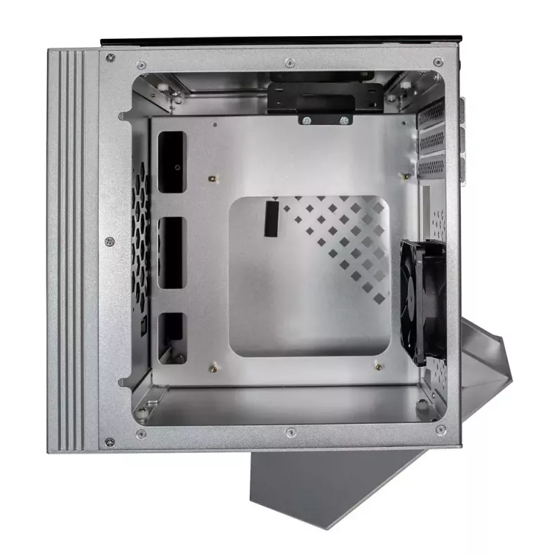 PC korpusas Azza CUBE MINI 805 Cube sidabrinis