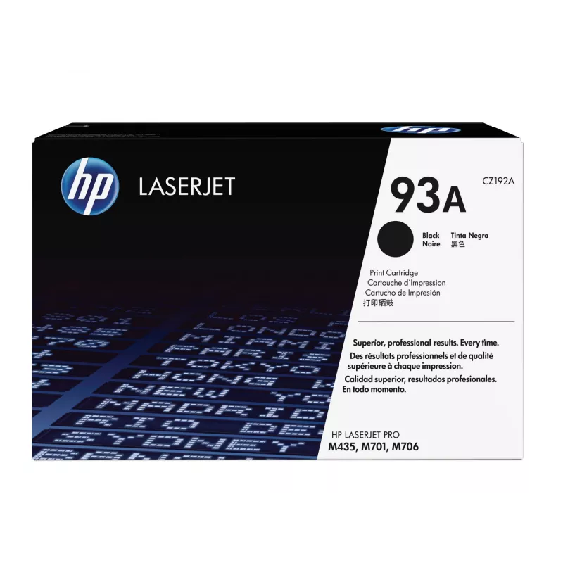 HP 93A Original LaserJet juodas kasetė, 12000 puslapių, juoda, 1 vnt.