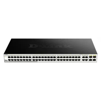 D-Link 52 prievadų „Gigabit Smart Managed“ jungiklis su 4 x 100/1000Mbps kombinuotais prievadais