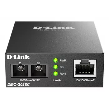 D-Link 100/1000Base-T į 1000Base-SX SC daugiamodis medijos keitiklis (550 m)