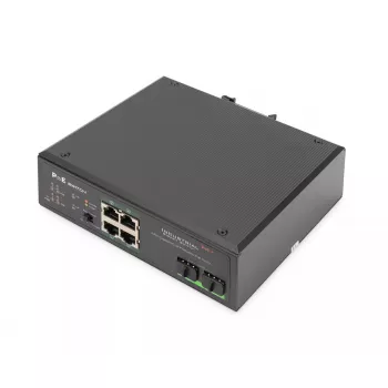 Nevaldomas jungiklis Digitus DN-651109 4 prievadų Gigabit Ethernet PoE