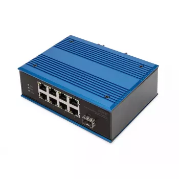 Nevaldomas jungiklis Digitus DN-651133 8 prievadų Fast Ethernet pramoninis su 1 SFP jungtimi