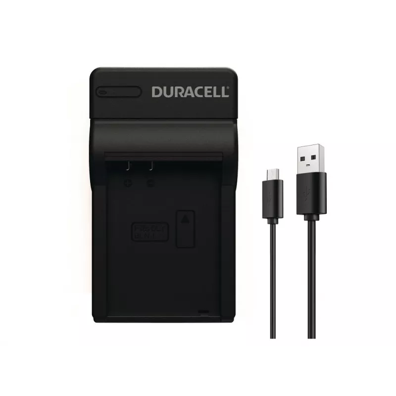 Duracell skaitmeninio fotoaparato akumuliatoriaus įkroviklis, USB, vidinis akumuliatoriaus įkroviklis, Olympus BLN-1, juodas, 5 V, 5 V