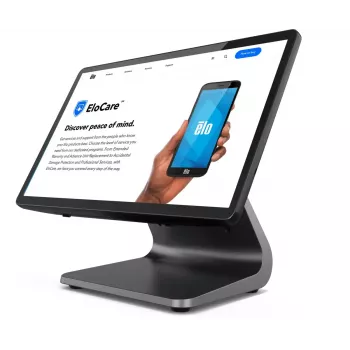 POS monitorius Elo Touch Solutions E849902 15,6 colio (39,6 cm) LED 1920×1080, 8 GB RAM, 128 GB SSD, Intel 3,6 GHz, juodas