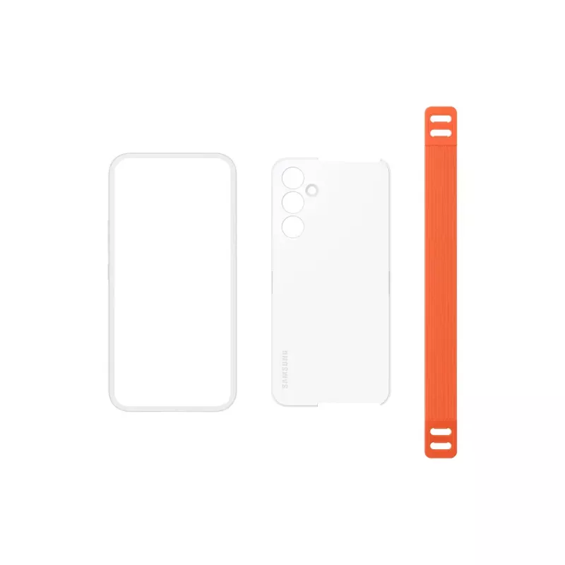 Samsung EF-XA546 mobiliojo telefono dėklas 16,3 cm (6,4 col.) Užvalkalas Oranžinė, Balta