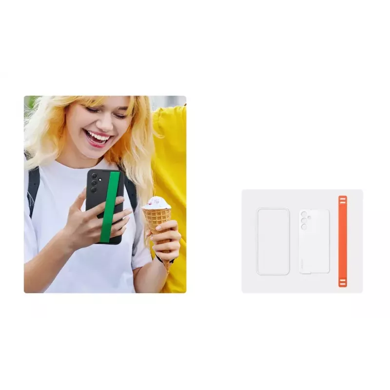 Samsung EF-XA546 mobiliojo telefono dėklas 16,3 cm (6,4 col.) Užvalkalas Oranžinė, Balta
