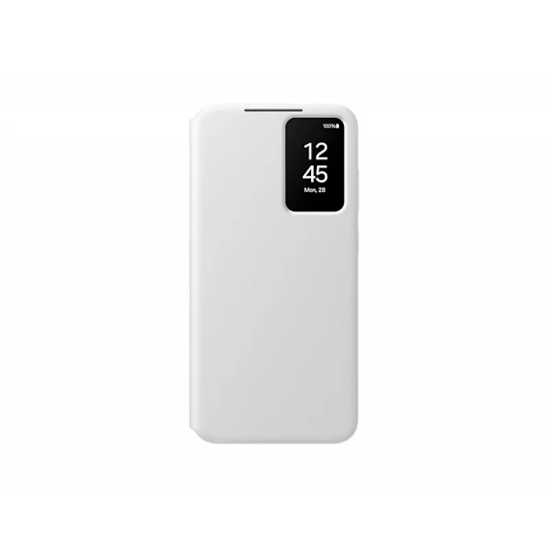 Atverčiamas dėklas Samsung Galaxy S24+ baltas 6,7 colio 1 kortelės kišenėlė