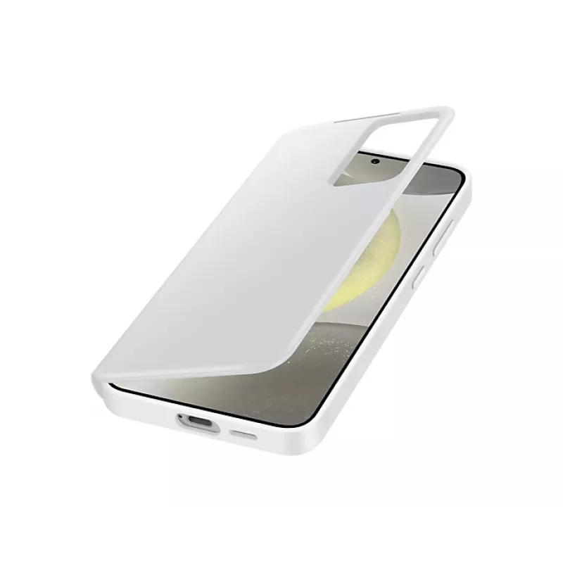 Atverčiamas dėklas Samsung Galaxy S24+ baltas 6,7 colio 1 kortelės kišenėlė