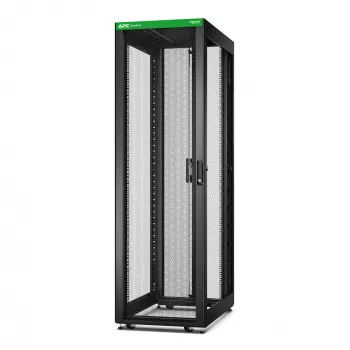 APC Easy Rack, 42U, juodas, su stogu, ratukais, kojelėmis, 4 laikikliais ir dugnu, be šoninių plokščių, 1991H x 600W x 1000D mm