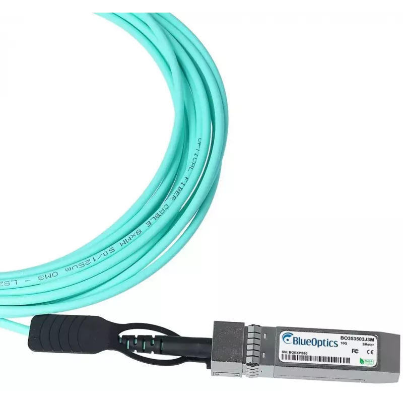 BlueOptics ET5402-AOC-20M-BO InfiniBand šviesolaidinis kabelis SFP+ Aqua 20m kištukas/kištukas