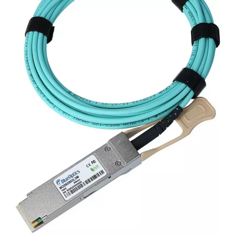 BlueOptics ET7402-AOC-50M-BO InfiniBand šviesolaidinis kabelis 50 m QSFP28 kištukas/kištukas