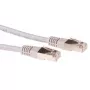ACT pilkas 7 m LSZH SFTP CAT6 komutacinis kabelis su RJ45 jungtimis
