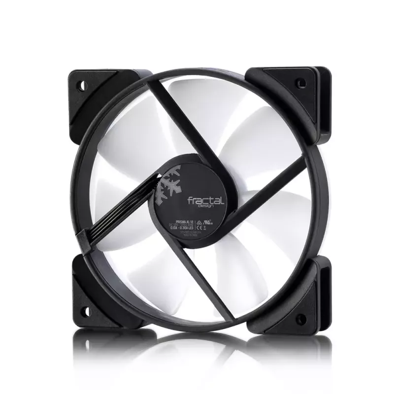 Ventiliatorius Fractal Design Prisma AL-12 12 cm juoda balta