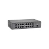 LevelOne 16 prievadų Fast Ethernet PoE komutatorius, 90W
