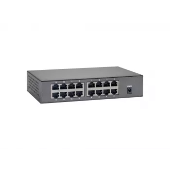 LevelOne 16 prievadų Fast Ethernet PoE komutatorius, 90W