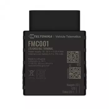 GPS seklys Teltonika FMC001 Automobilinis Juodas 53g