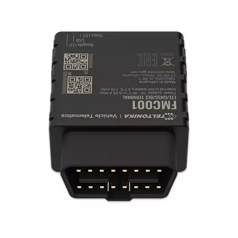 GPS seklys Teltonika FMC001 Automobilinis Juodas 53g