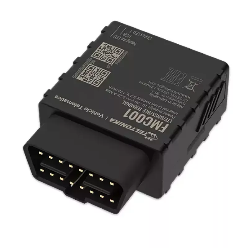 GPS seklys Teltonika FMC001 Automobilinis Juodas 53g