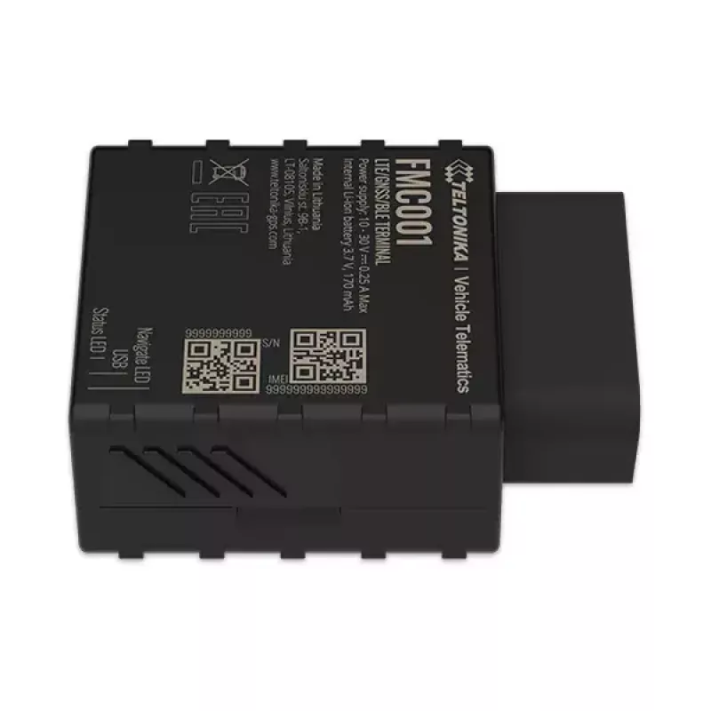 GPS seklys Teltonika FMC001 Automobilinis Juodas 53g