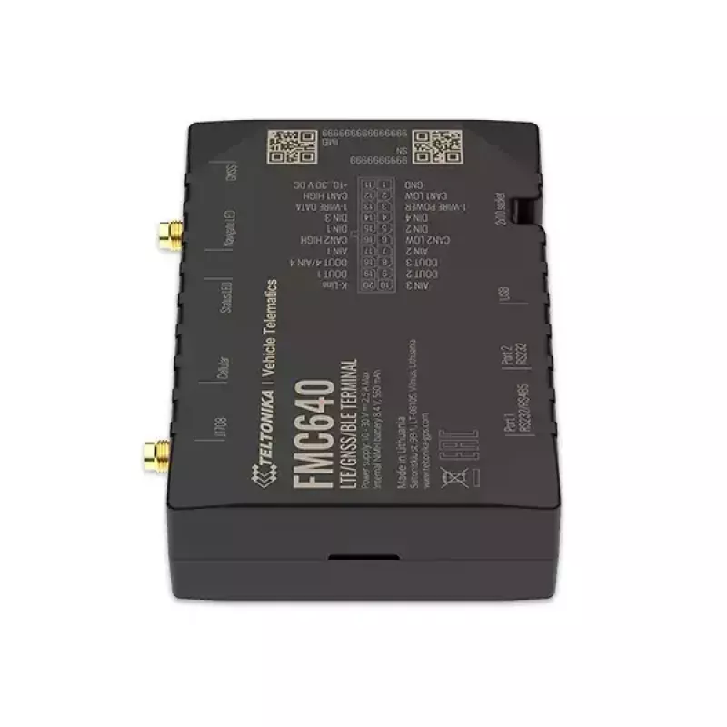 GPS seklys Teltonika FMC640 automobiliui juoda