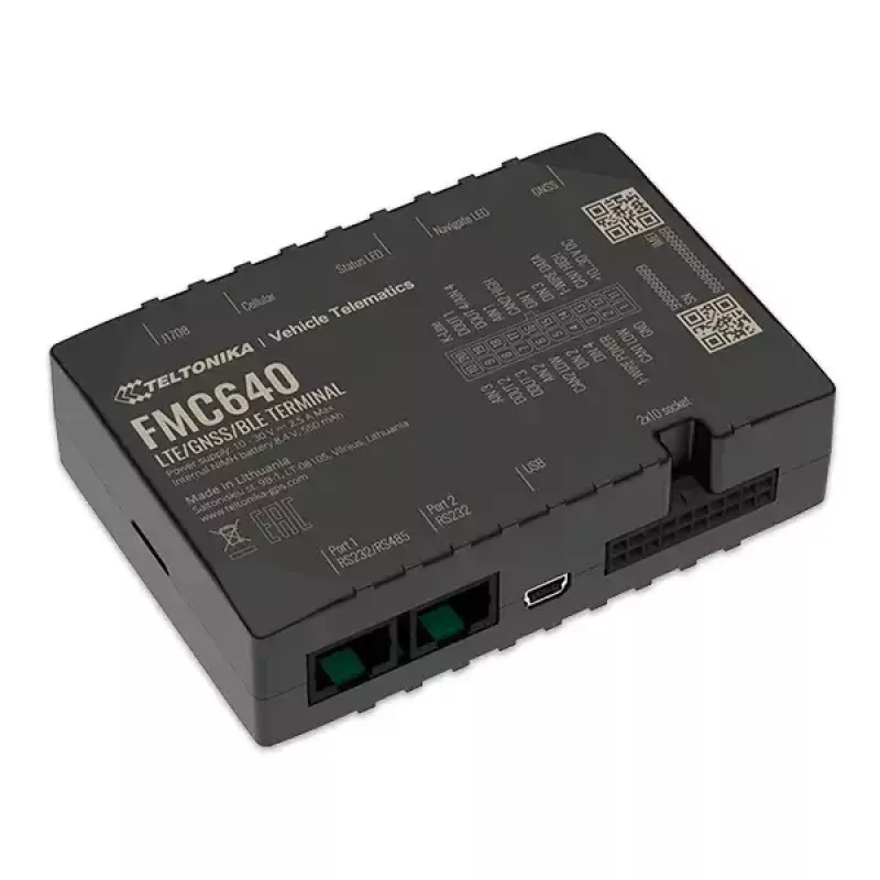GPS seklys Teltonika FMC640 automobiliui juoda